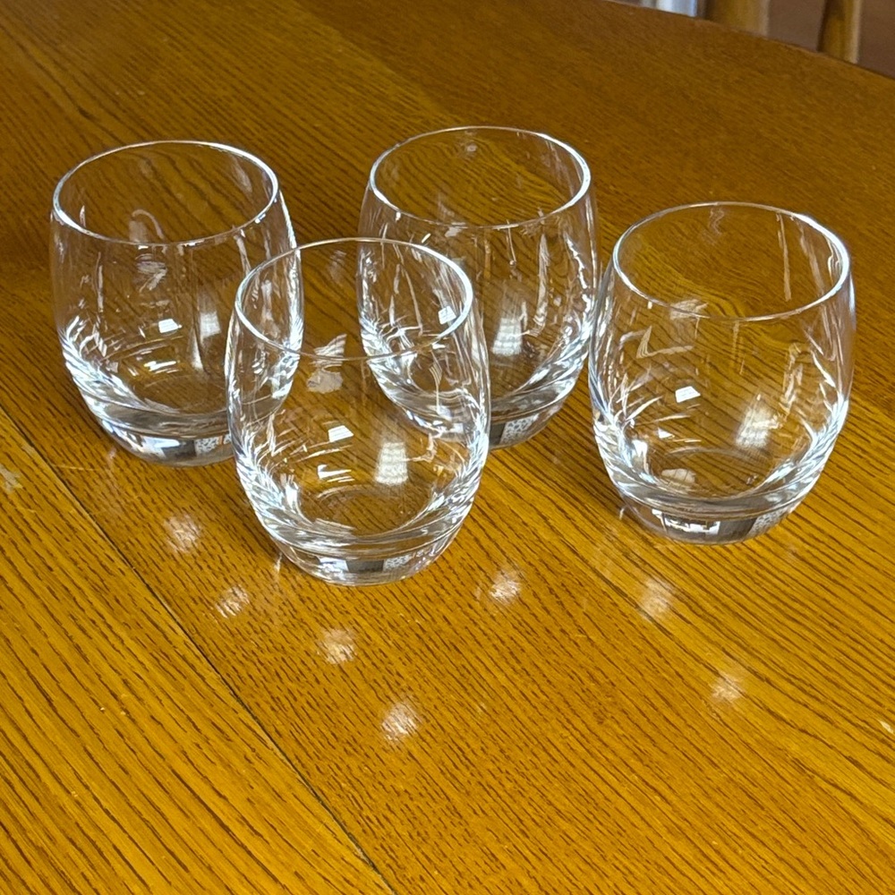 Luigi Bormioli Elegant Clear Glass Tumblers Set of 4